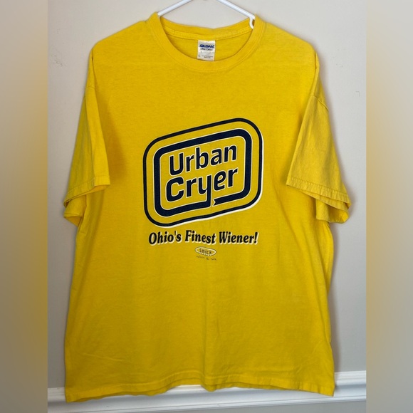 Gildan Other - Vintage Urban Cryer Finest Wiener Smack XL Yellow Tee Michigan Ohio Rivalry